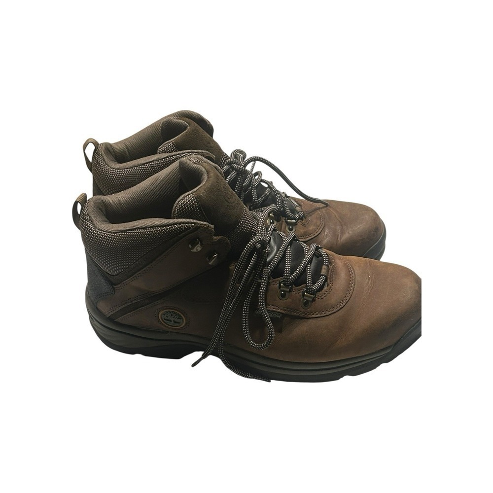 Timberland White Ledge Mid Hiking Boot Men's Brown Leather Waterproof - 12 - Picture 3 of 13
